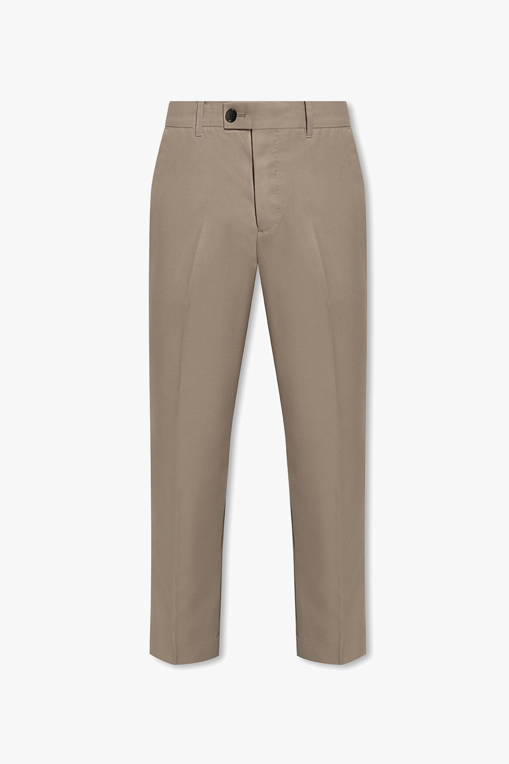 Grey 'Tanar' pleat - GenesinlifeShops Italy - front trousers